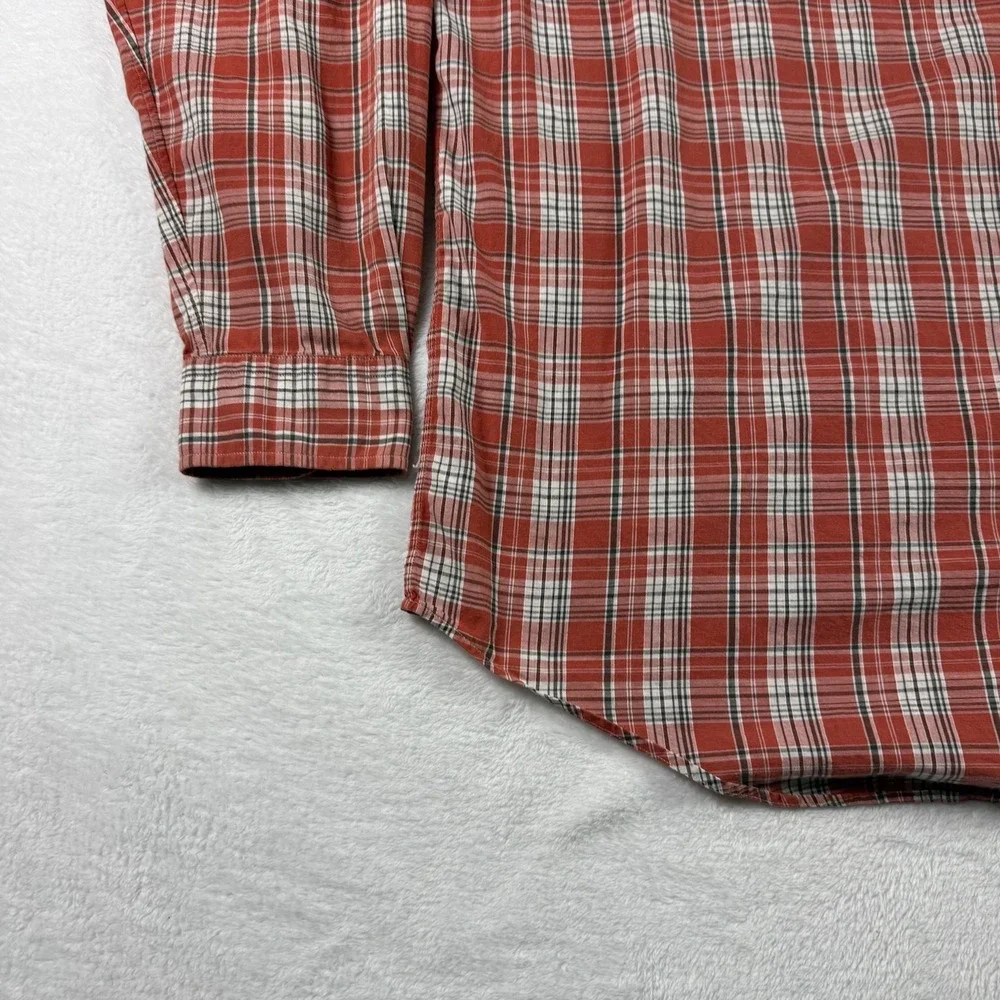 Ralph Lauren Button Down Blake Shirt Mens XL Red Plaid‎ Cotton Pony